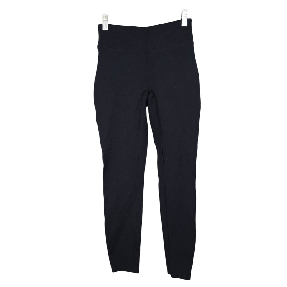 Spanx Black Leggings Fitted Stretchy XS